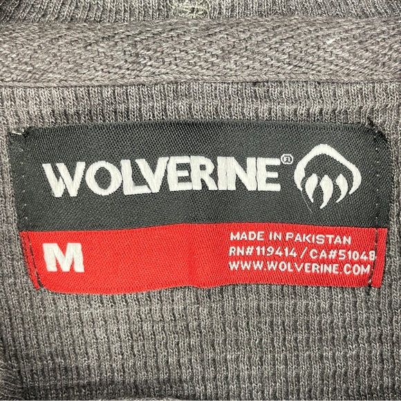 Wolverine Long Sleeve Lightweight Waffle Knit Thermal Hoodie - Gray - Picture 5 of 14